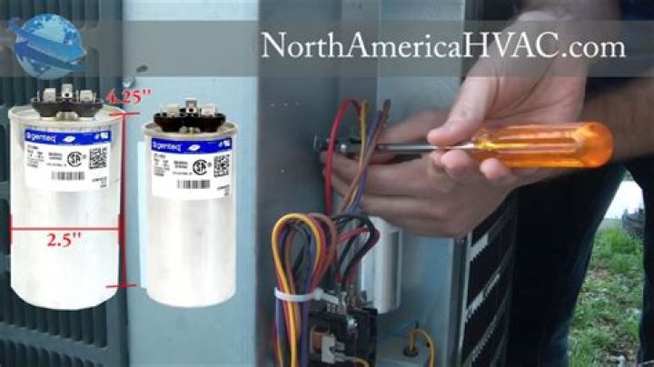 Can a run capacitor be replaced on an AC unit?
