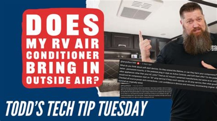 Does RV AC fan bring in outside air?