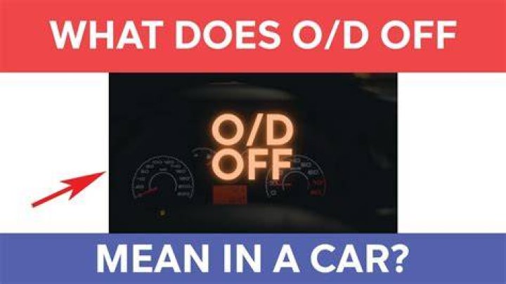 What does it mean when your overdrive light is blinking?