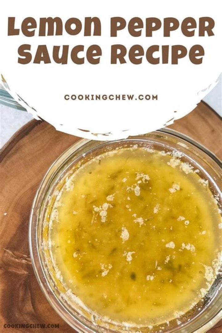 What is lemon pepper sauce made of?