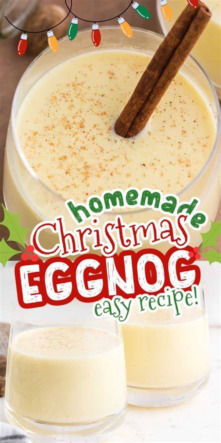 What is vegan eggnog made of?